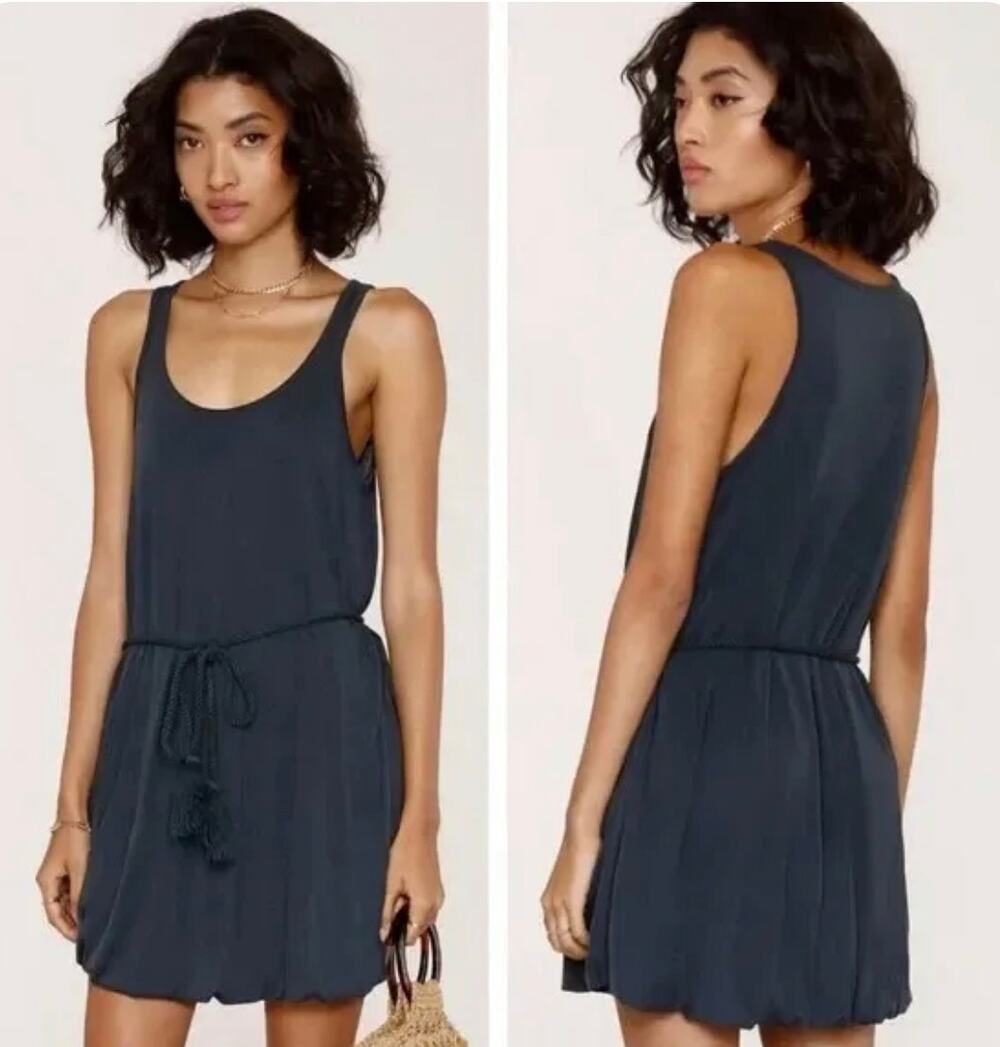 Heartloom June Nautical Navy Blue Rope Belted Dress XS